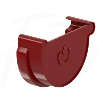 Denko lewe PVC firmy KROP ⌀ 130 kolor czerwony